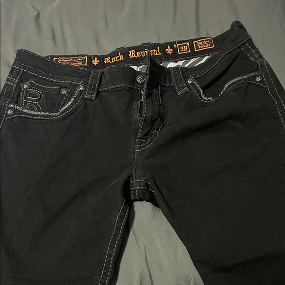 Rock Revival Black Relaxed Men's Jeans